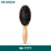 MR.GREEN Boar Bristle Hair Brush Natural Beech Comb Hairbrush for Curly Thick Long Dry Wet Hair Detangler Massage Brushes Women - Image 6