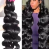 MELODIE 30 32 40 Inch Body Wave 1 3 4 Bundles Brazilian Hair Water Wavy Weave Human Hair Bundles Extensions Tissage For Women