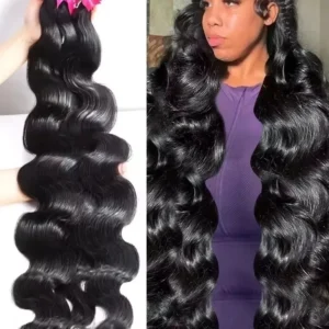 MELODIE 30 32 40 Inch Body Wave 1 3 4 Bundles Brazilian Hair Water Wavy Weave Human Hair Bundles Extensions Tissage For Women