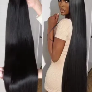 30 38 Inch Bone Straight Raw Hair Bundles Human Hair Extensions Original Virgin 3 4 Bundle 100% Unprocessed Indian Hair Weaving