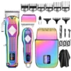 RESUXI 973 3 in 1 Professional Electric Hair Clipper and Shaver Set for Barber Men Hair Trimmer Electric Shaver Hair Cut Maching