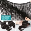 MELODIE 30 32 40 Inch Body Wave 1 3 4 Bundles Brazilian Hair Water Wavy Weave Human Hair Bundles Extensions Tissage For Women - Image 4